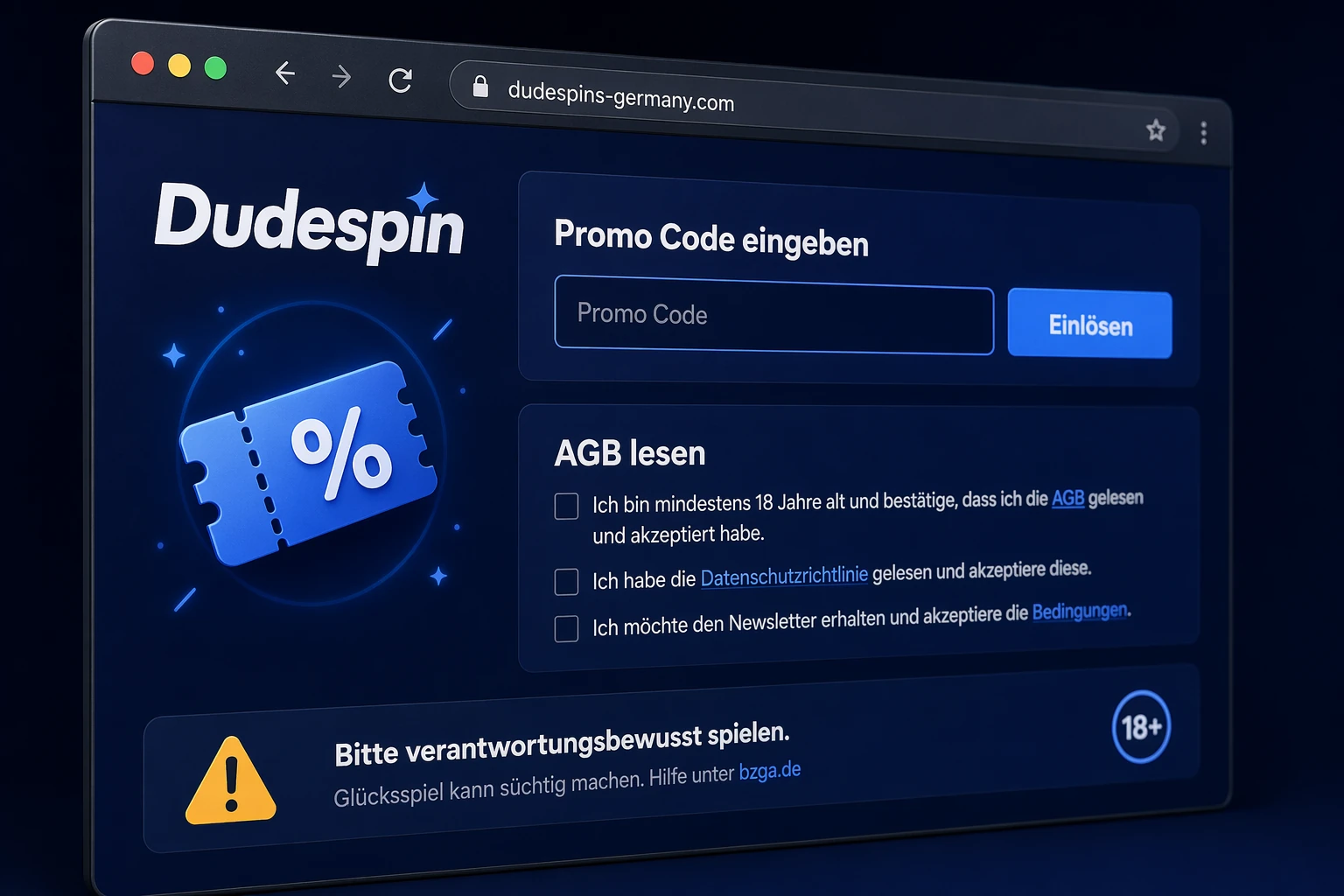 Spielangebot bei Dude Spin Casino: Vielfalt mit Vorbehalt