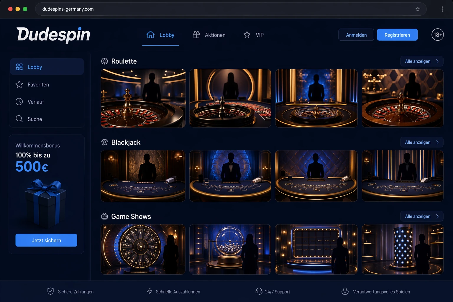 Die Vielfalt möglicher Live Dealer Games